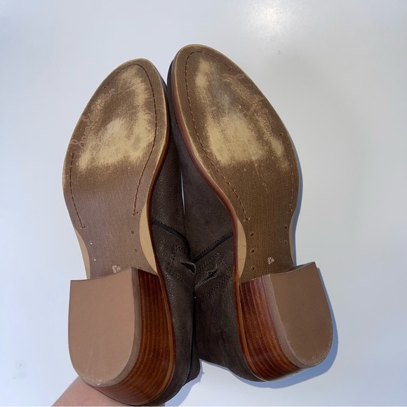 Sam Edelman Ankle Boots Women's Size 8.5 US Coffee Brown Leather Sherpa Lined - Picture 13 of 13
